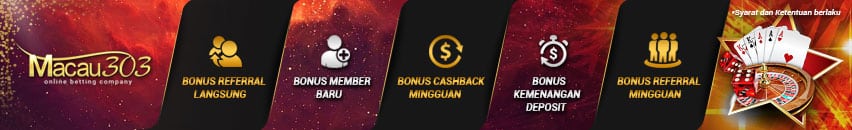 promosi bonus freechip 100% gratis tanpa deposit - macau303